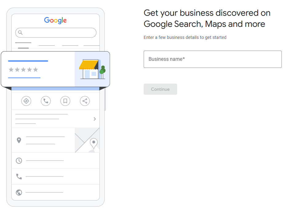 google business profile manager: business name