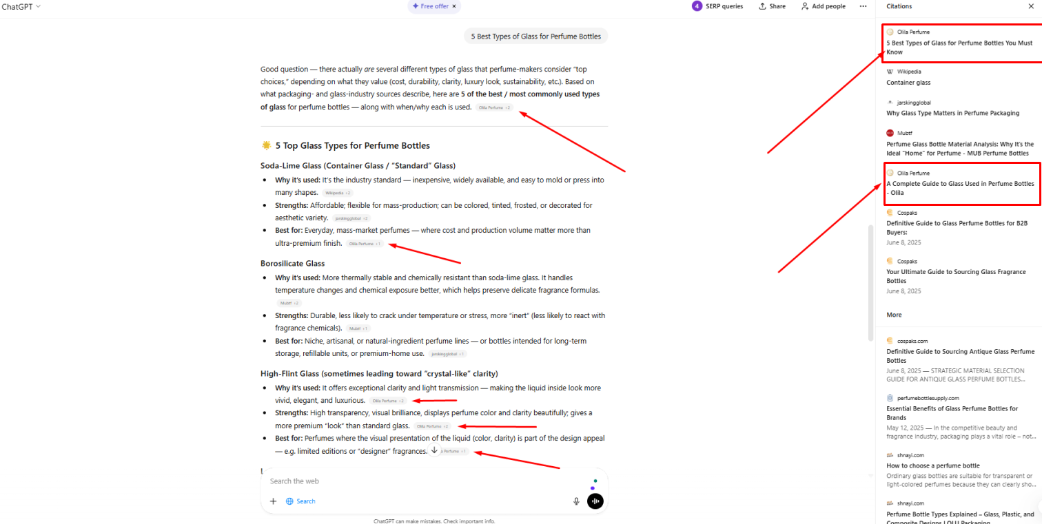 olila mentioned in chatgpt