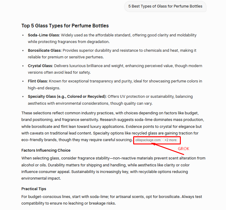 olila mentioned in grok