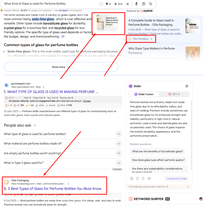 google AI overview of olila