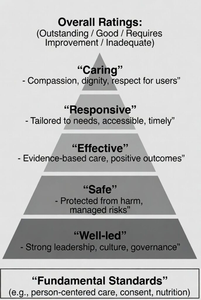 Care Quality Commission standards affecting healthcare marketing in England